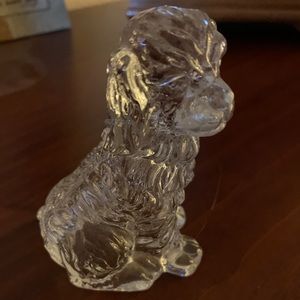 Glass dog figurine